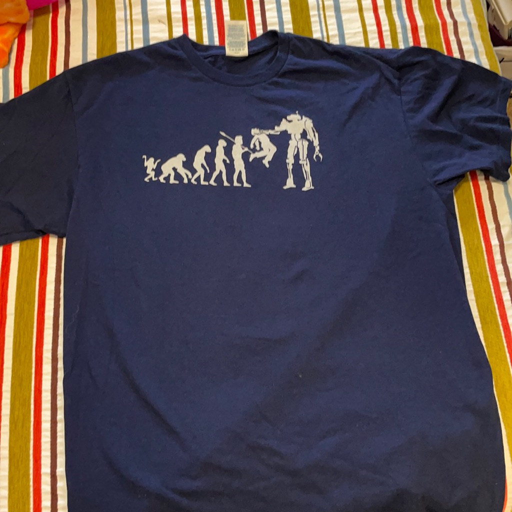 Mens Large Navy Blue Tshirt